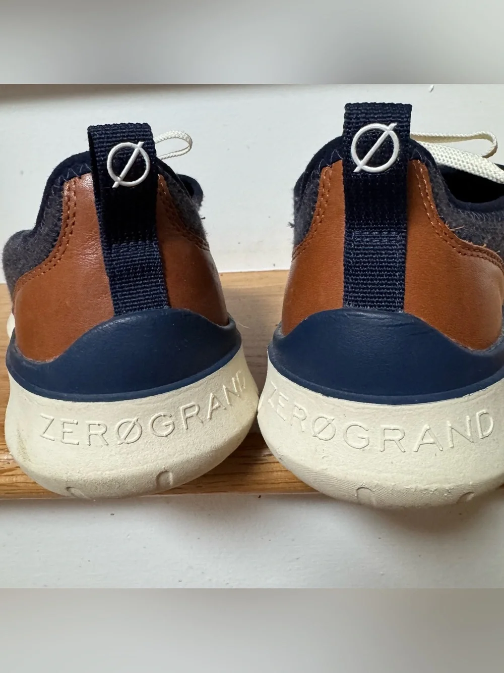 Cole Haan Zerogrand Shoes Mens 10M Blue Knit Oxford Grand Dress Sneakers